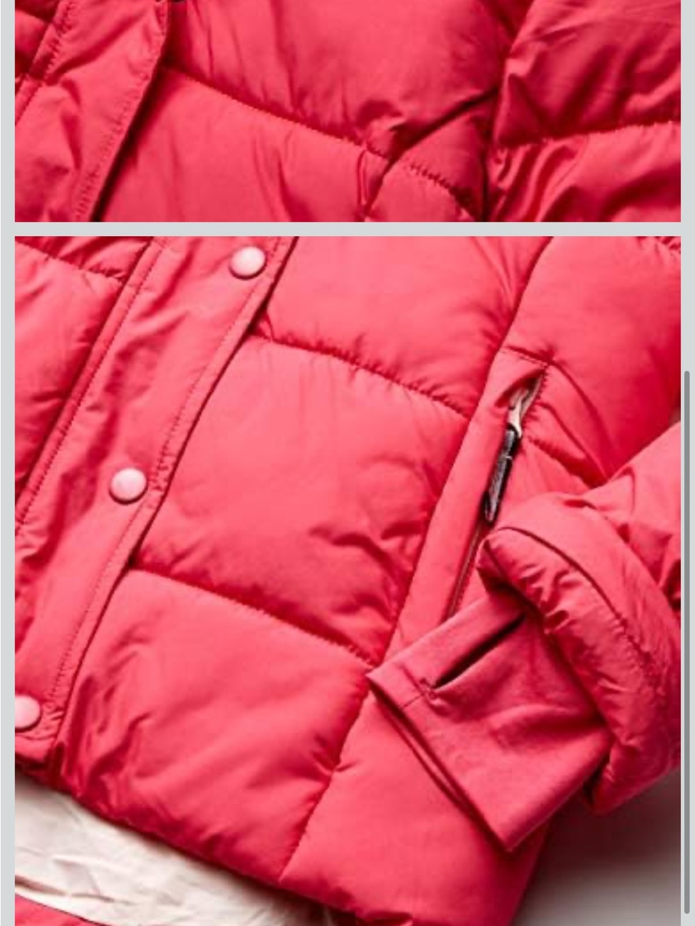 Amazon Essentials Pink Puffer Jacket - Picture 4 of 7